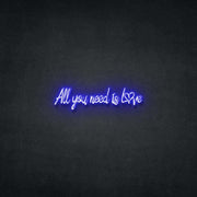 All You Need Is Love Neon Sign Neonspace 