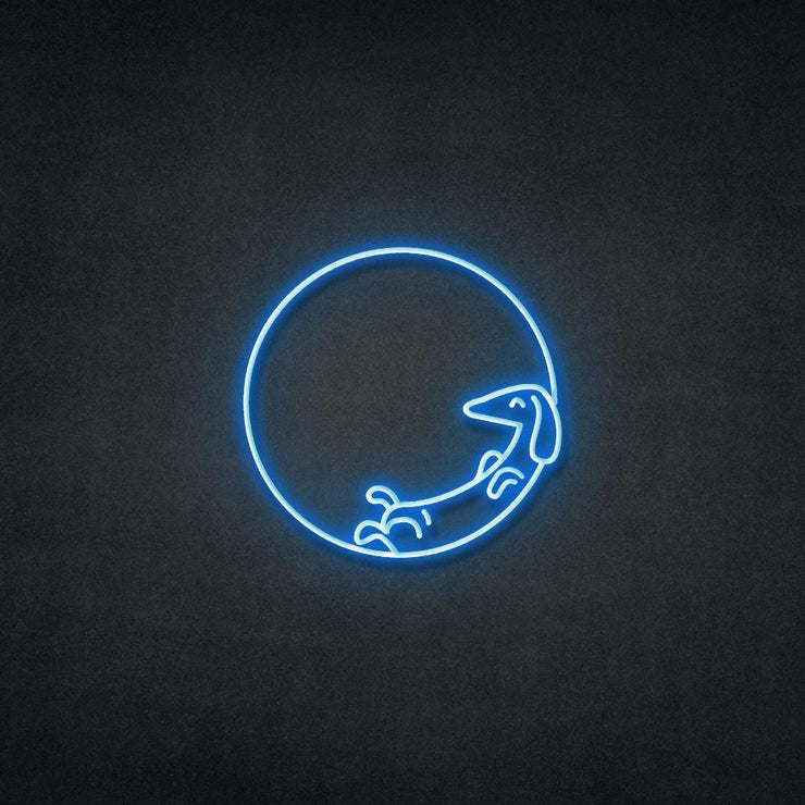 Dog On The MOON Neon Sign Neonspace 