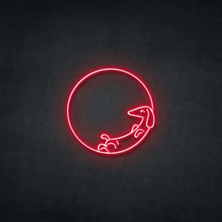 Dog On The MOON Neon Sign Neonspace 