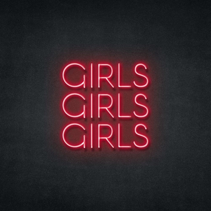 Girls Girls Girls Neon Sign Neonspace 