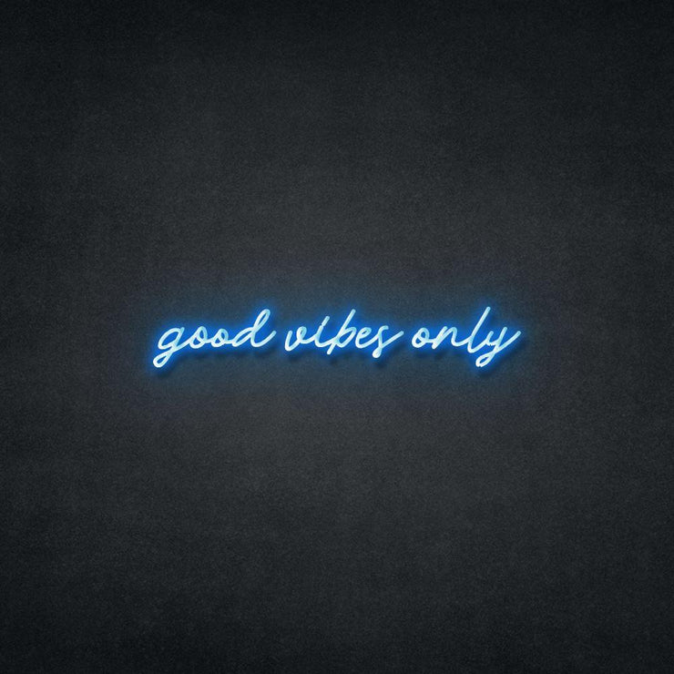 Good Vibes Only (Single Line) Neon Sign Neonspace 
