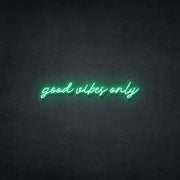 Good Vibes Only (Single Line) Neon Sign Neonspace 