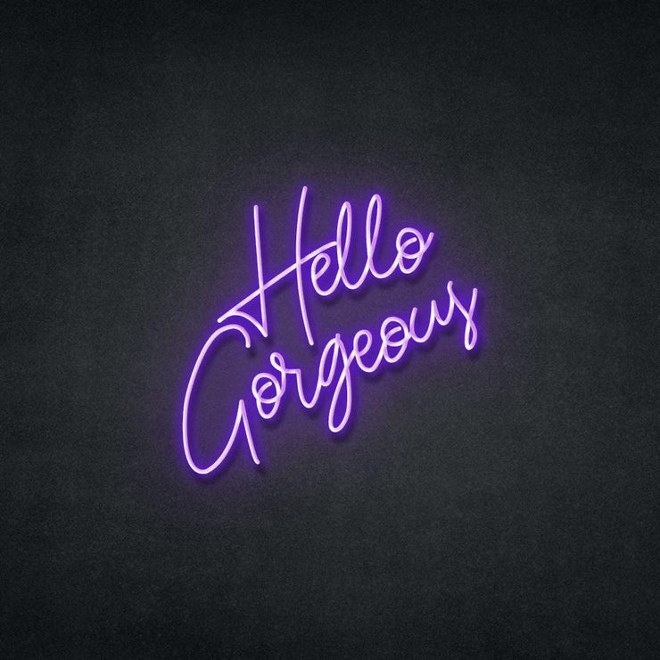 Hello Gorgeous Neon Sign Neonspace 