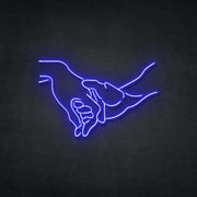 Lovers Hold Neon Sign Neonspace 