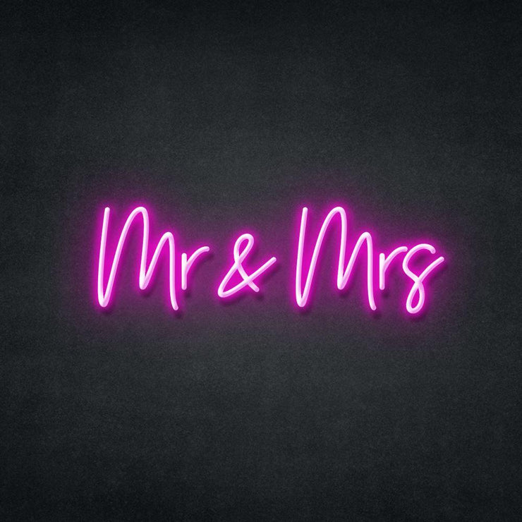 Mr & Mrs Neon Sign Neonspace 