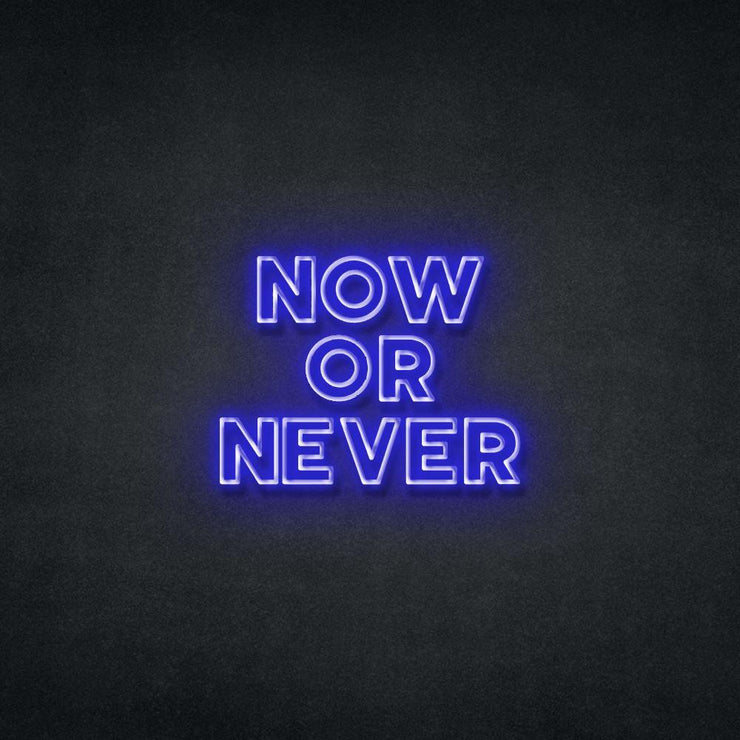 Now Or Never Neon Sign Neonspace 