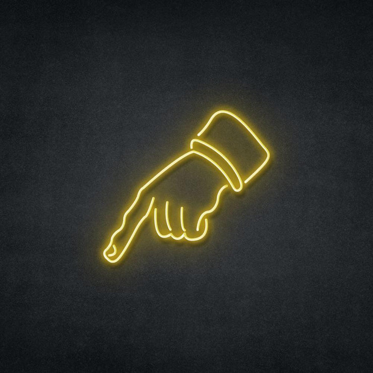 Pointing Finger Neon Sign Neonspace 