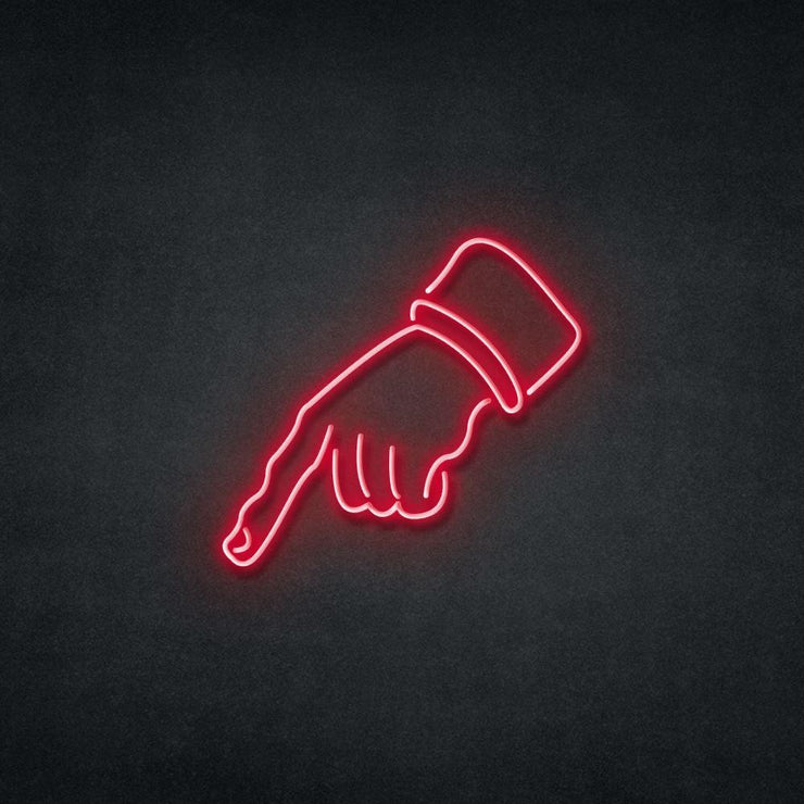 Pointing Finger Neon Sign Neonspace 
