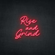 Rise And Grind Neon Sign Neonspace 