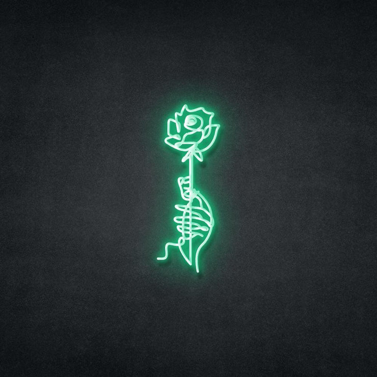 Rose In Hand Neon Sign Neonspace 
