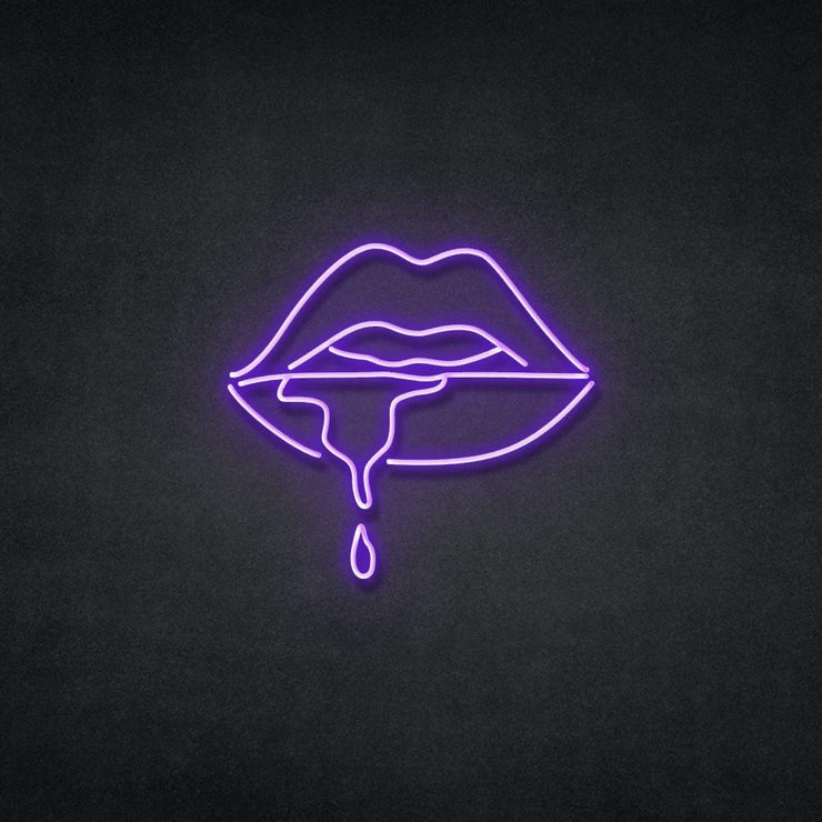 Wet Lips Neon Sign Neonspace 